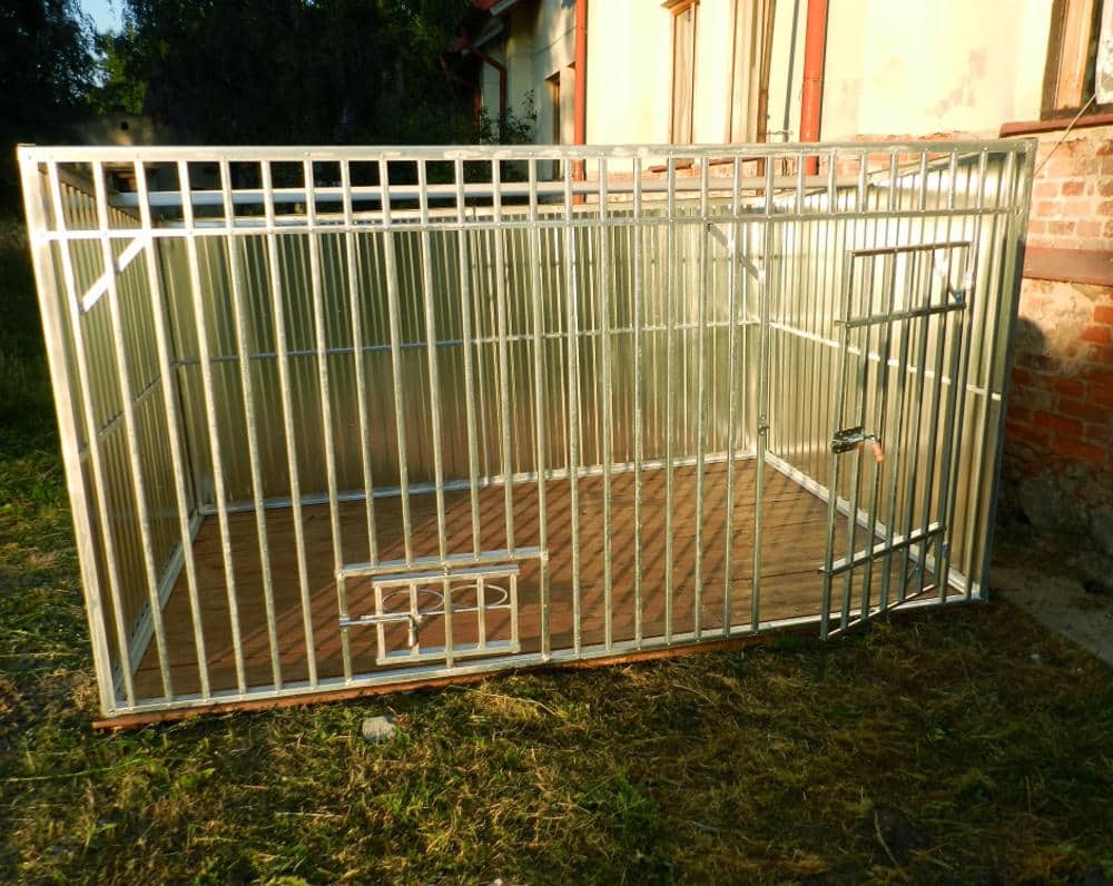 Kotec pro psa 3×2 m - stříbrný