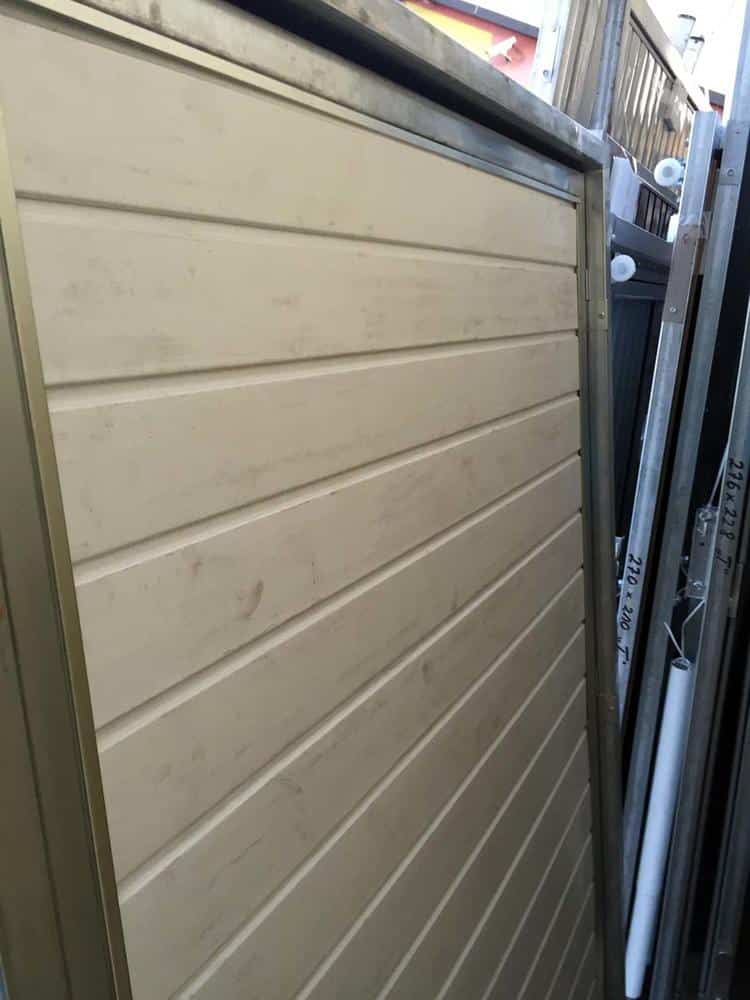 Dveře do garáže 100×200 cm - hnědé