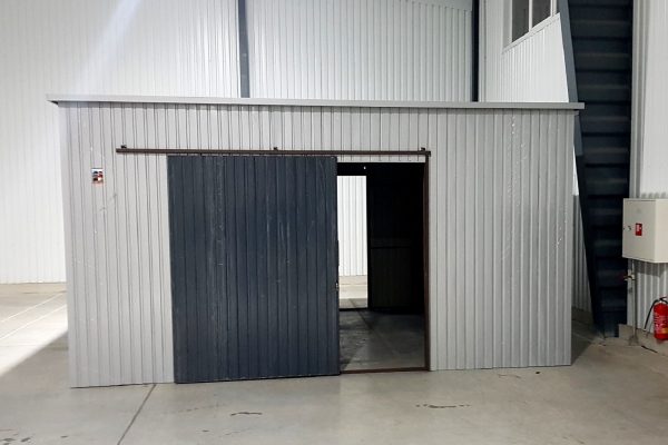 Plechová garáž 5x4m - strieborná/grafit tmavý