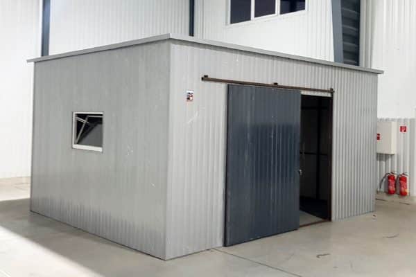 Plechová garáž 5x4m - strieborná/grafit tmavý